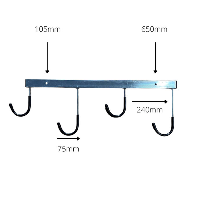 4 Bike Wall Mounted Vertical Storage Hook