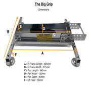 Big Grip Ladder Stabiliser with Dimensions