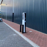 EV electric vehicle charging point steel barrier hoop