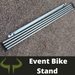 bison products transition bike rack 3 meters ideal for 10 bikes flat packed