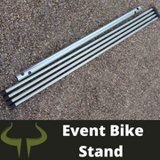 2 meter transition bike rack for events flat packed.