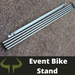 2 meter transition bike rack for events flat packed.