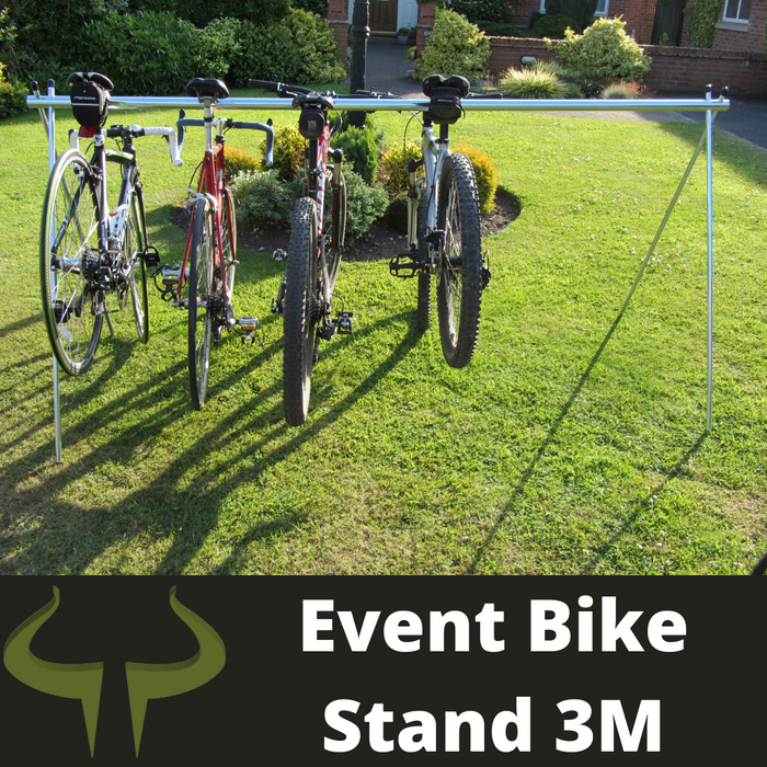 bison products transition bike rack 3 meters ideal for 10 bikes