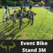 bison products transition bike rack 3 meters ideal for 10 bikes