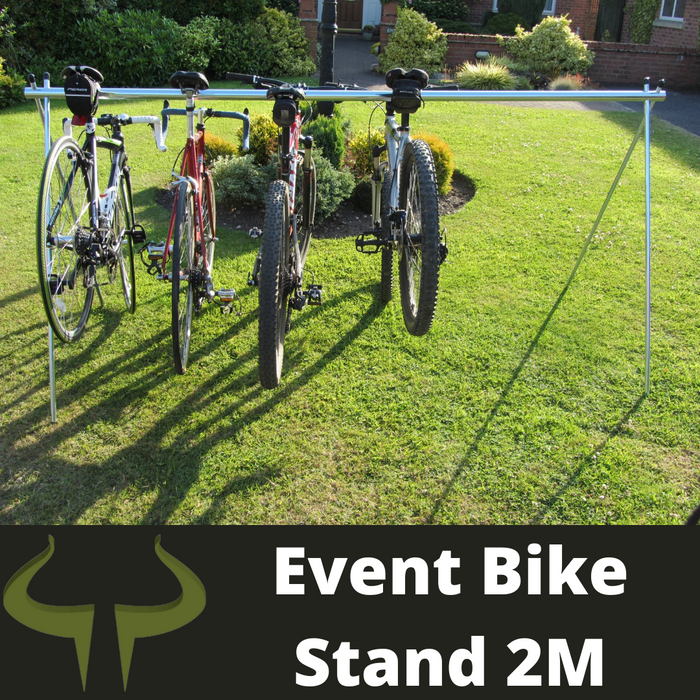 2 meter transition bike rack for events