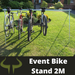 2 meter transition bike rack for events