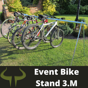 bison products transition bike rack 3 meters ideal for 10 bikes