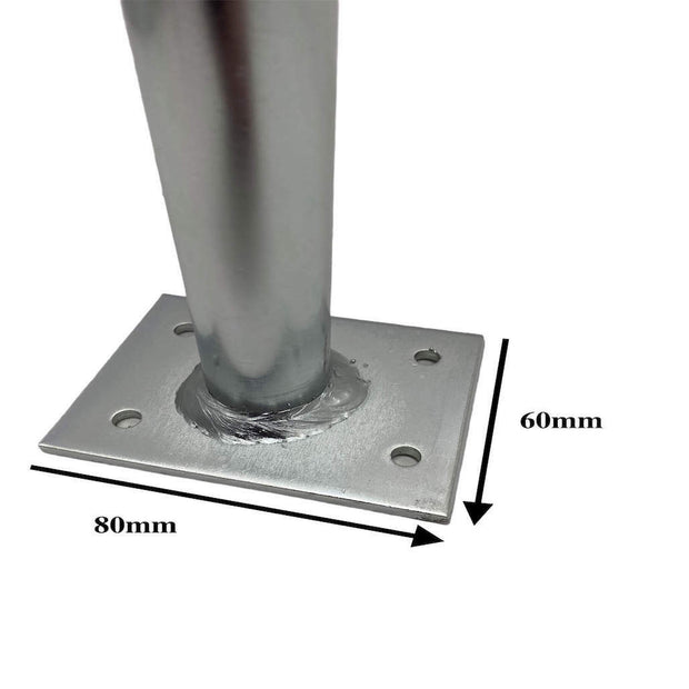 Strong Step Access Grab Rail in Silver - Bison Products