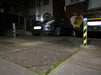 Bison Products Ramco 70 Driveway Security Post Installed for a small SUV and city car