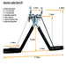 Industrial ladder Stand Off with dimensions