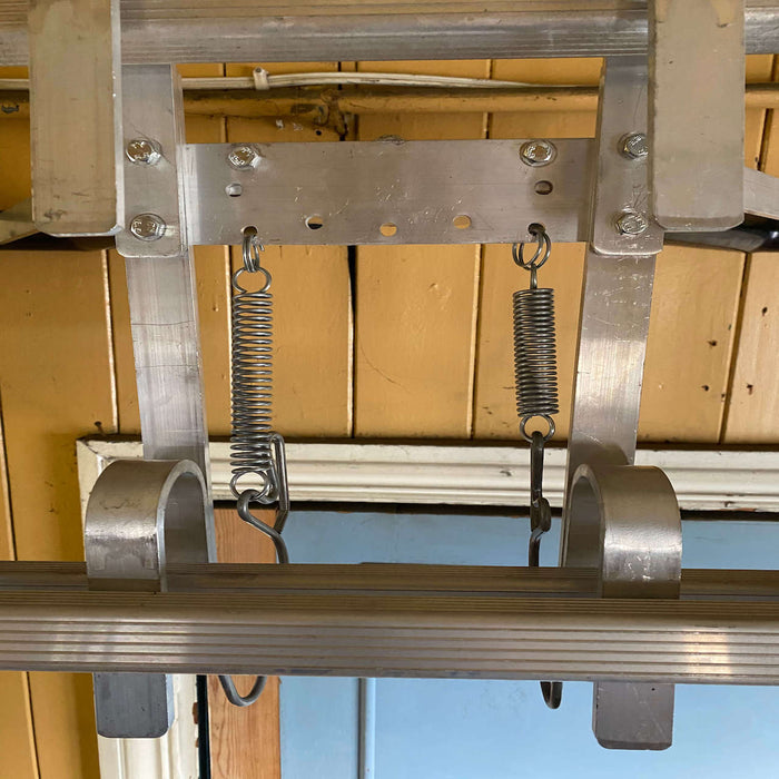 Industrial ladder Stand Off on ladder underneath view