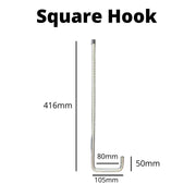 Ladder Clamp Square Hook Dimensions