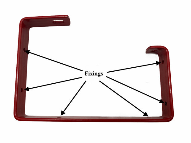 Ladder Storage Bracket_Red_Fixings location