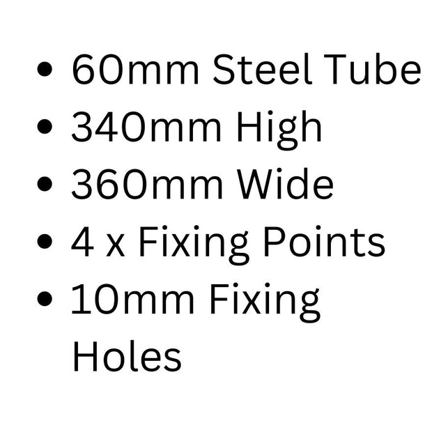 galvanised steel motorbike ground anchor