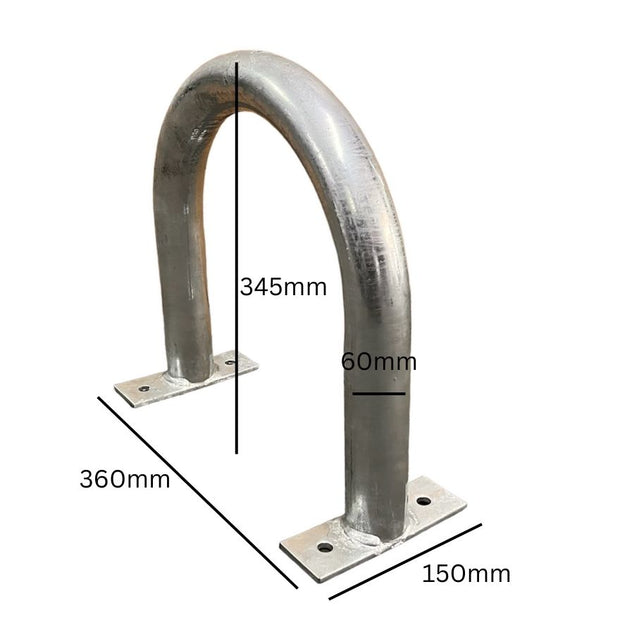 galvanised steel motorbike ground anchor