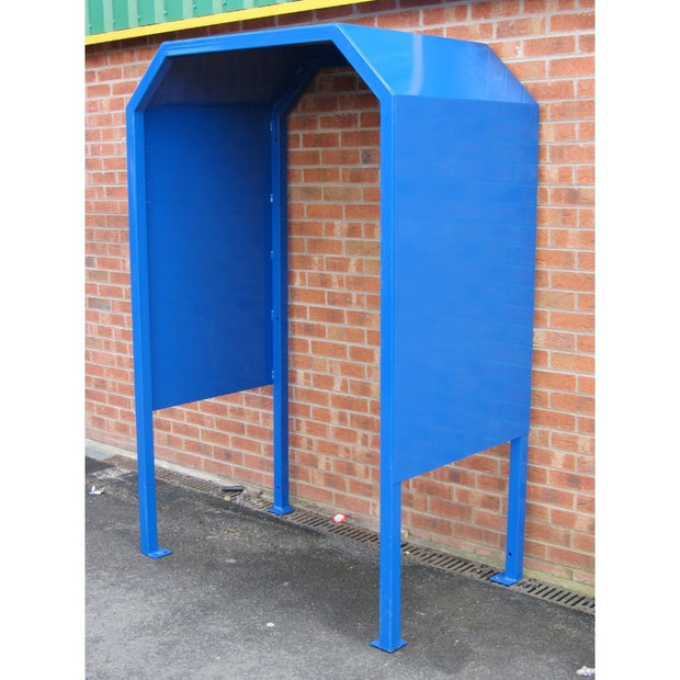 Blue Outdoor Office Vape Smoking Regulation Shelter