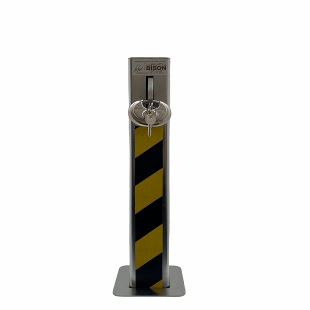 Telescopic 70 driveway security bollard 70mm x 70mm x 540mm 70mm discuss padlock supplied