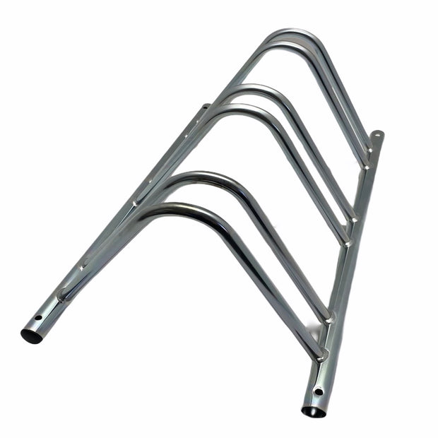 3 Bike Floor Mounted Bike Rack with Hooped top