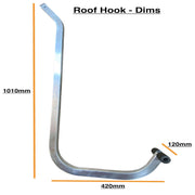 Bison Products Aluminium roof hook ladder extension