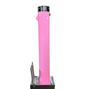 Bison Products Ramco 600R Pink 600mm high x 92mm diameter and 5mm tBison Products Ramco 600R Pink 600mm high x 92mm diameter and 5mm thick. Fully telescopic heavy duty security bollard with lid, anti-pick and anti-drill lock. hick. Fully telescopic heavy duty security bollard with lid, anti-pick and anti-drill lock.
