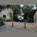 Bison Products Ramco 600 telescopic driveway bollard in grey with integrated anti drill lock. Installed in Matlock Derbyshire England.