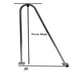Safety Grab Rail with dimensions