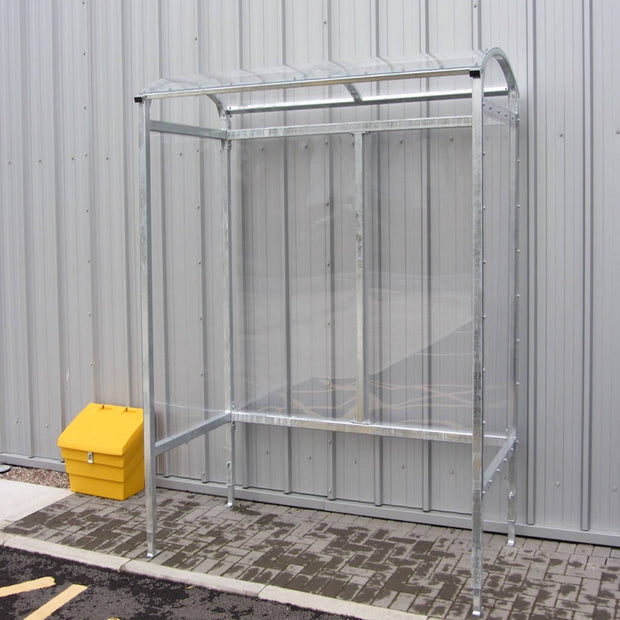 Outdoor Premium Smoking Shelter Galvanised Steel with Plastic Panels