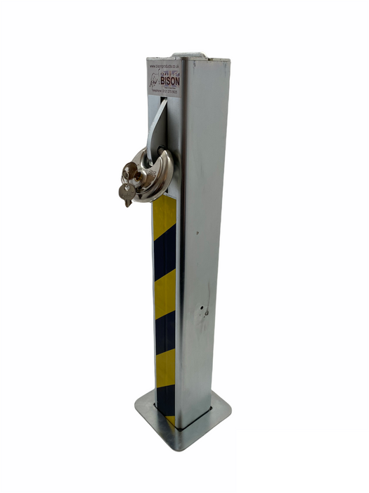 Telescopic 70 driveway security bollard 70mm x 70mm x 540mm 70mm discuss padlock supplied