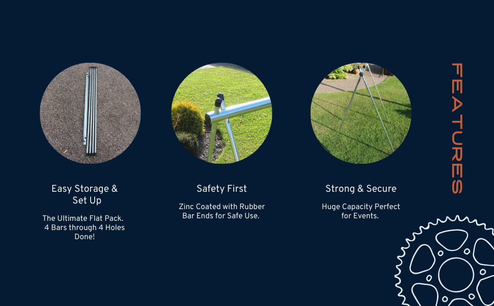 Transient Rack UK-Made 2.5m Transition Bike Rack | Bison Products