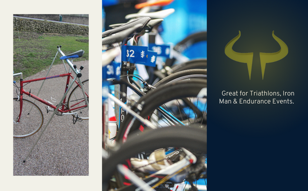 2 Metre Transition Bike Event Rack for up to 6 Bikes – Bison Products