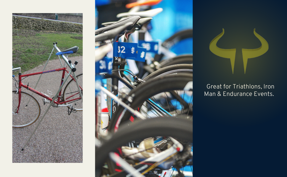 3 Metre Transition Bike Event Rack for up to 9 Bikes — Bison Products