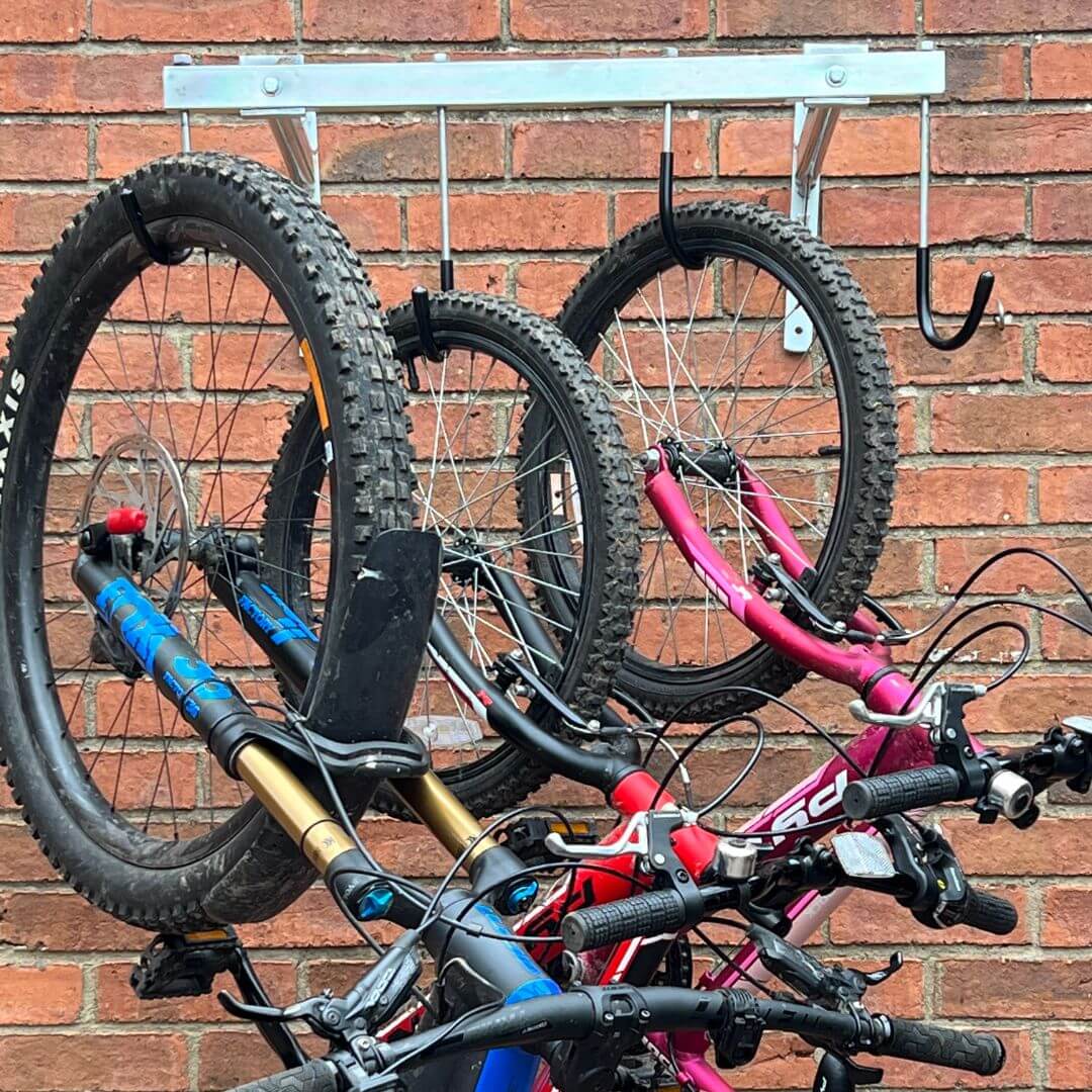 Vertical bike holder top